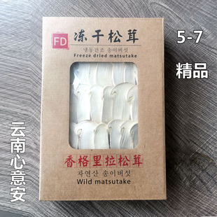 云南野生FD冻干松茸干片5-7规格新鲜野生菌煲汤特产节日礼盒包邮