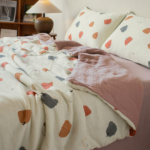 新品全棉皱皱纱布里时光全棉春夏