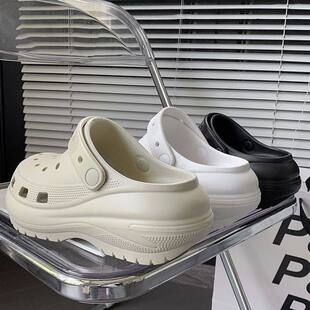 洞洞鞋 Monkey Mini 26新款 外穿防滑夏 厚底7.0踩屎感女家居拖鞋