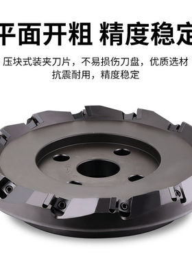 45度G445台湾龙门双头铣刀盘SEKN1203/TP2204三角刀粒90度飞刀盘