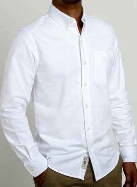 清仓特价维托摩瑞美式复古高密商务休闲通勤修身牛津纺衬衣