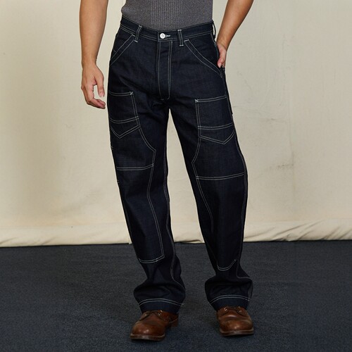 微瑕维托摩瑞新疆彩棉黑牛仔裤