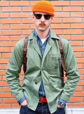 特价清仓维托摩瑞复刻美军P41二战USMC外套美式复古事风工装夹克