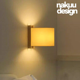 西班牙中古TMM原木布艺壁灯书房卧室床头走廊楼梯过道侘寂风氛围