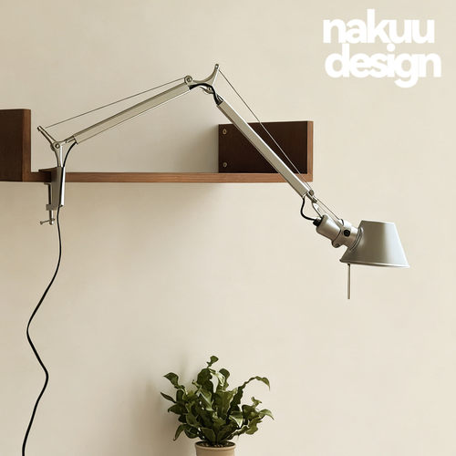 工业风Tolomeo摇臂夹子壁灯免打孔折叠书桌床头台灯设计师阅读角