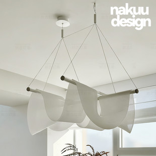 中古设计师荷兰Mooi Drape丝绸餐厅吊灯别墅客厅卧室创意氛围高级