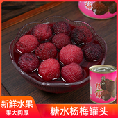 杨梅罐头5罐X312g正品 整箱新鲜杨梅罐头烘焙餐饮水果罐头水果捞
