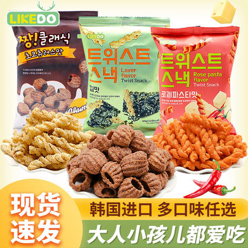 涞可脆脆条膨化韩国进口