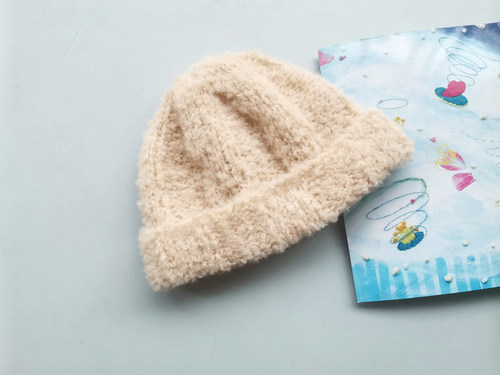 横田圈圈线超可爱毛绒绒帽子