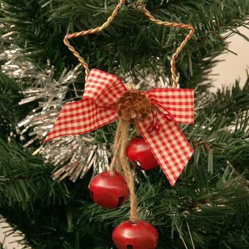 Christmas做旧复古金属圣诞铃铛装饰 仿古铃铛做锈色圣诞铃铛挂件