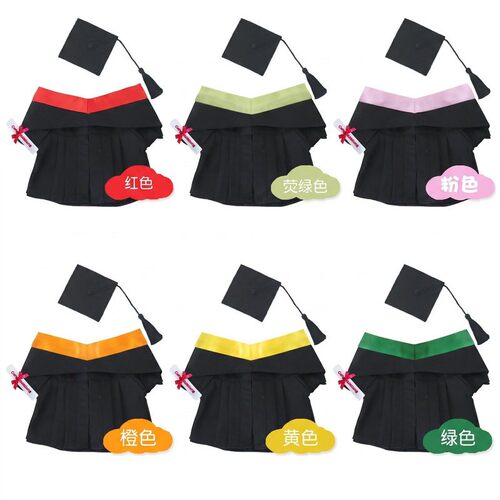 港迪毕业袍学士服公仔绣名定制