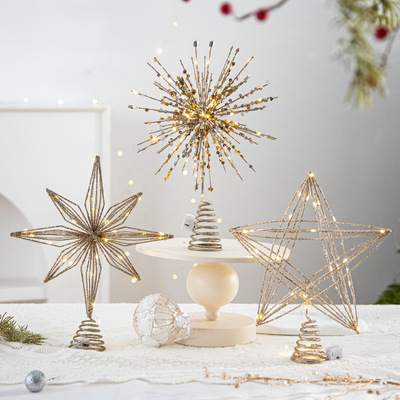Christmas圣诞树顶星五角星发光
