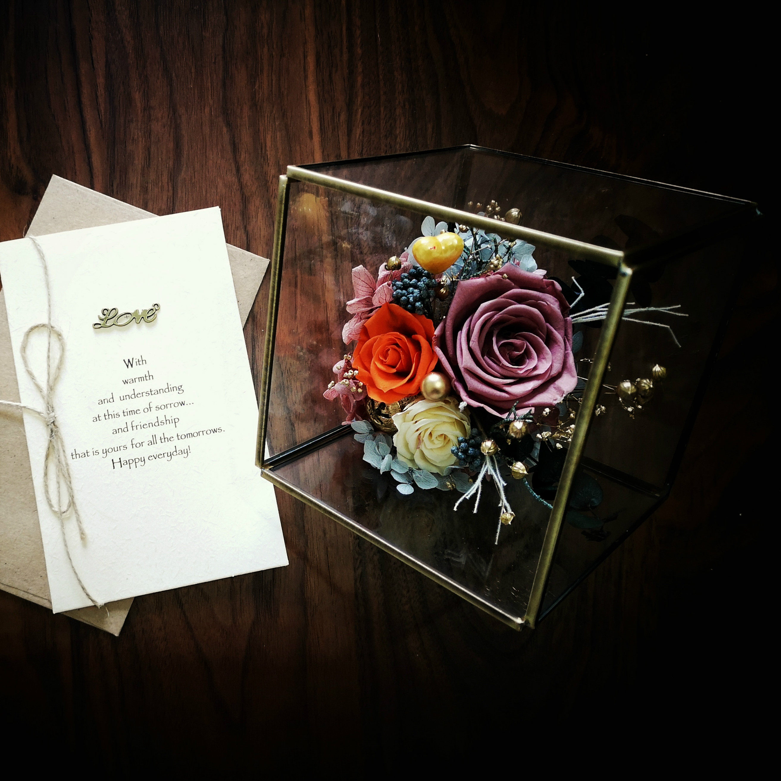 永生花奥斯汀玫瑰礼盒diy摆件生日礼物母亲节爱人520情人节送女友