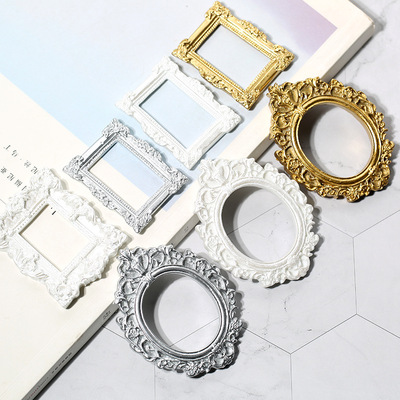 复古仿真相框镜框奶油胶diy手机壳材料饰品手工制作树脂配件滴胶