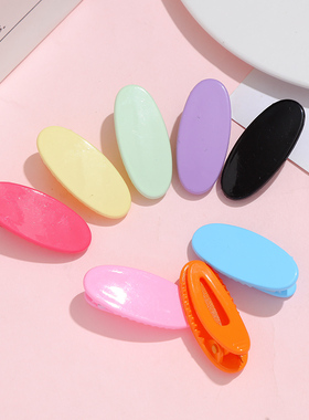 彩色发夹卡通可爱款奶油胶手工制作diy材料包糖果色系发卡发饰品