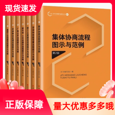 工会工作实务操作流程7册第2版集体协商基层组建劳动争议处理厂务公开职工之家建设职代会工代会操作劳动和技能竞赛流程图示与范例 - 实物图
