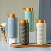 陶瓷慕斯泡沫洗手液器按压器分装 洗发水洗衣液沐浴露洁面ins 空瓶