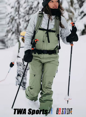 BURTON伯顿女士AK滑雪裤防风保暖KIMMY 2L滑雪背带裤21284103301