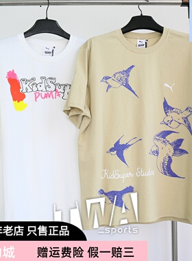 彪马/Puma KIDSUPER STUDIOS联名款 黑标男子休闲运动T恤 530410