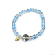优米茵 海蓝宝白水晶原创手链M026