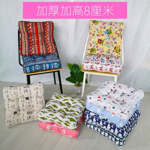 粗布圆形蒲团打坐方形学生坐垫布艺加厚8厘米阳台飘窗榻榻米窗台