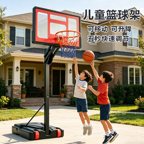 五秒快速升降儿童篮球架