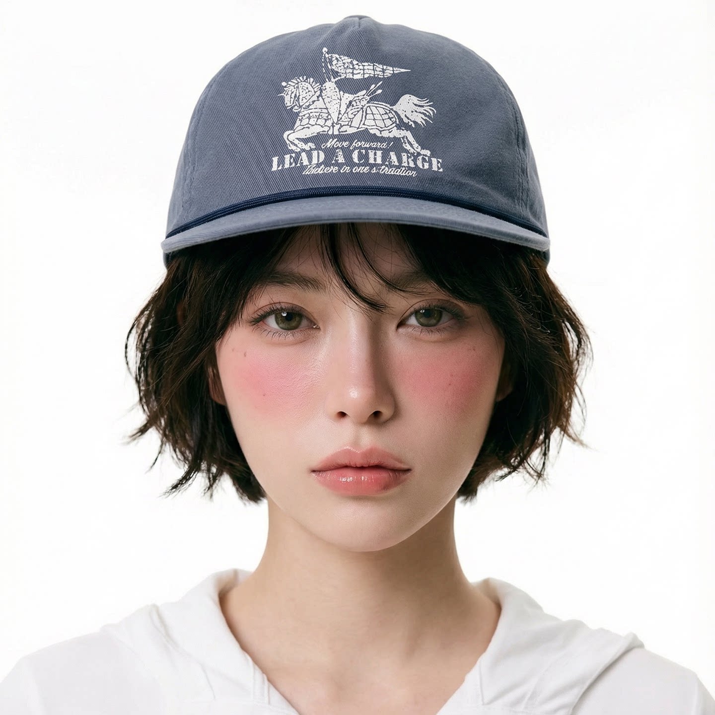 韩版复古做旧平檐棒球帽男女款街头嘻哈百搭大头围显脸小鸭舌帽子
