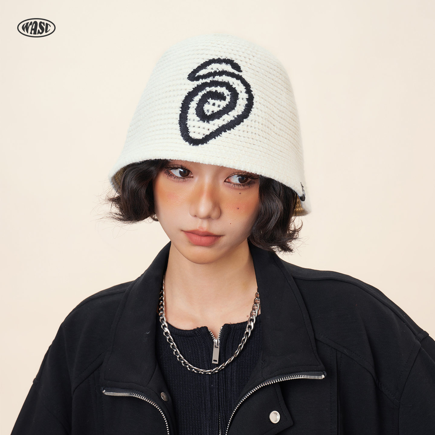 秋冬新款韩版潮牌渔夫帽大头围显脸小编织针织毛线包头帽子男女款