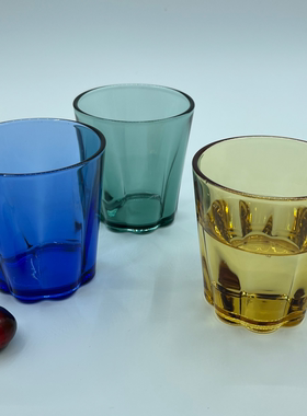 ROUPA罗派耐热玻璃多功能杯水杯果汁杯咖啡奶茶花型客房杯漱口杯