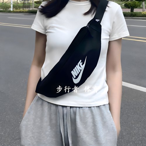 耐克2025男女斜挎包印花潮流腰包
