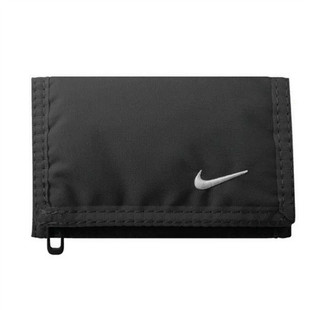 Nike 耐克 贝斯克运动钱包卡包证件包男女三折黑色钱包NIA08068NS