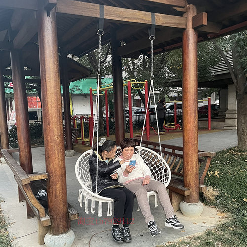 网红欧式庭院摇摇椅凳阳光房亭子葡萄架欧式编织悬挂双人秋千沙发