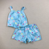 分开出售 清新海洋吊带短裤 152外贸德系女孩中大童梭织薄款