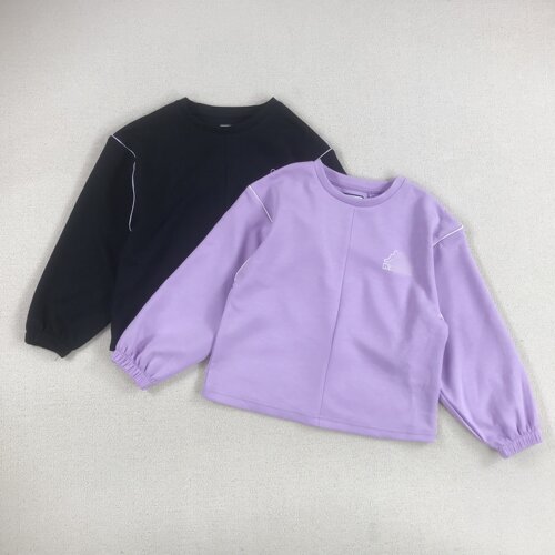 外贸童装女孩长袖t恤上衣卫衣
