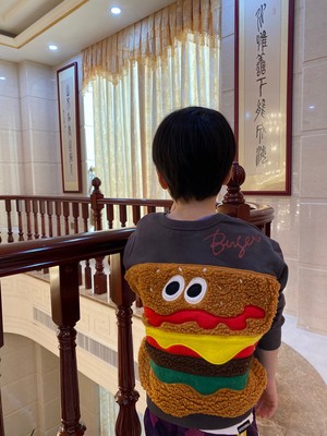 亲子儿童重工刺绣大汉堡