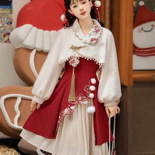 冬日曲原创连衣裙倚梦阁