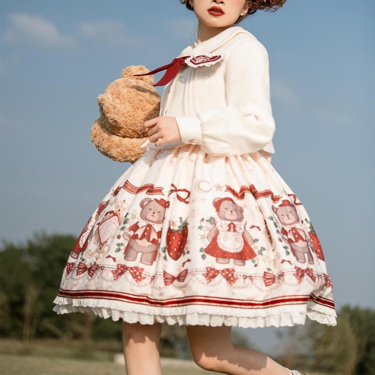 lolita冬日礼物连衣裙洋装熊逗酱