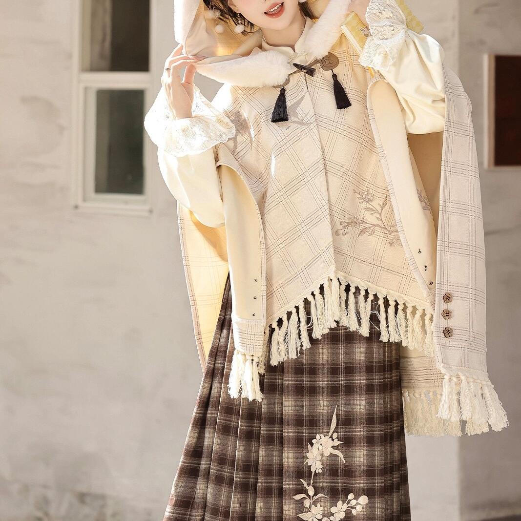 原创暖秋原创汉服女改良半裙上衣