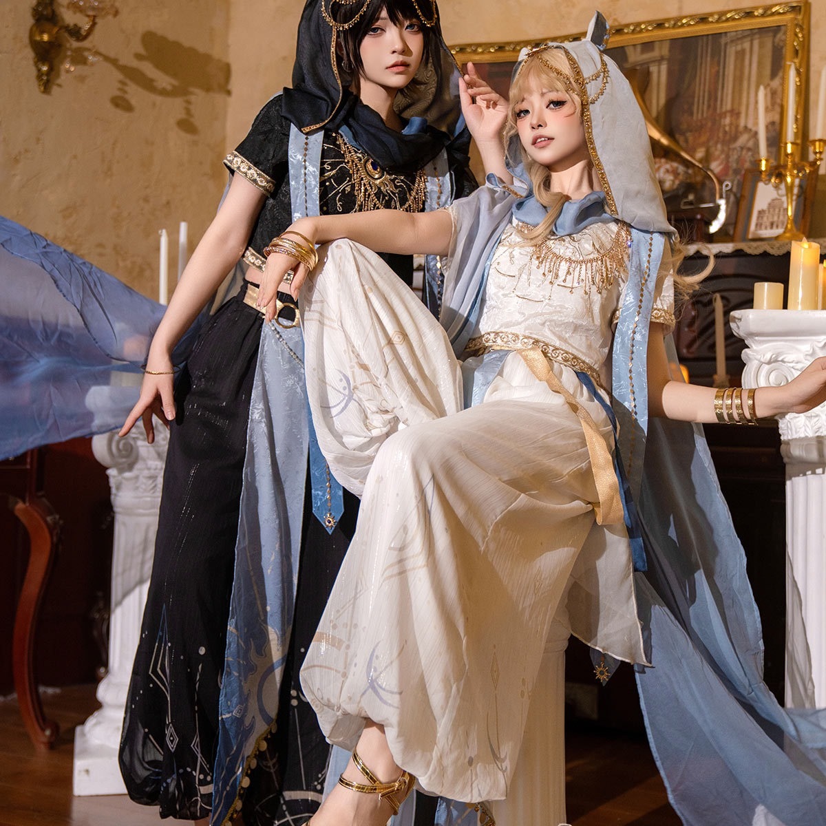 异域风情斗篷Lolita姐妹cos服