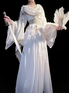 圣树西域国风汉元素飘逸公主裙流浪风希腊神话连衣裙仙女裙古风