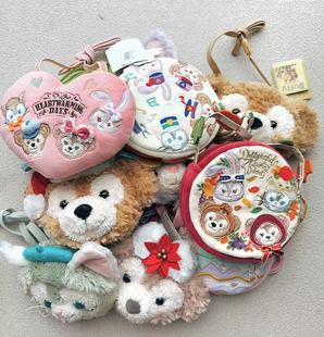 东迪东京迪士尼正品达菲熊雪莉玫杰拉多尼星黛毛绒小挎包零钱包