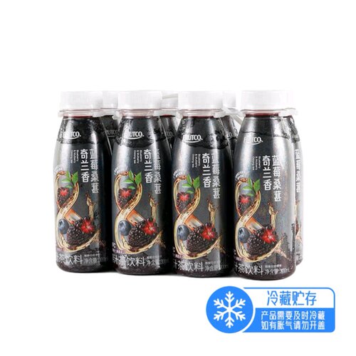 山姆正品代购 FRUTCO 蓝莓桑葚奇兰香300毫升*8