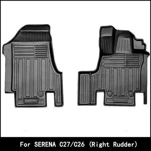 适用于日产SERENA赛瑞纳C27/C26汽车脚垫右舵TPE环保防水脚垫外贸