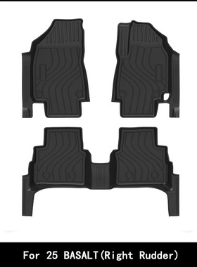 适用于25款雪铁龙BASALT汽车脚垫右舵TPE全环保防水耐磨地垫外贸