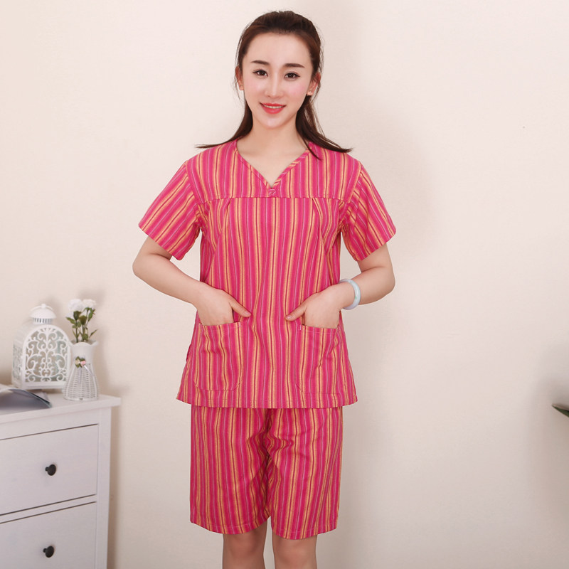 汗蒸服女款纯棉男套装大码加肥洗浴足浴按摩桑拿客人专用汗蒸浴衣