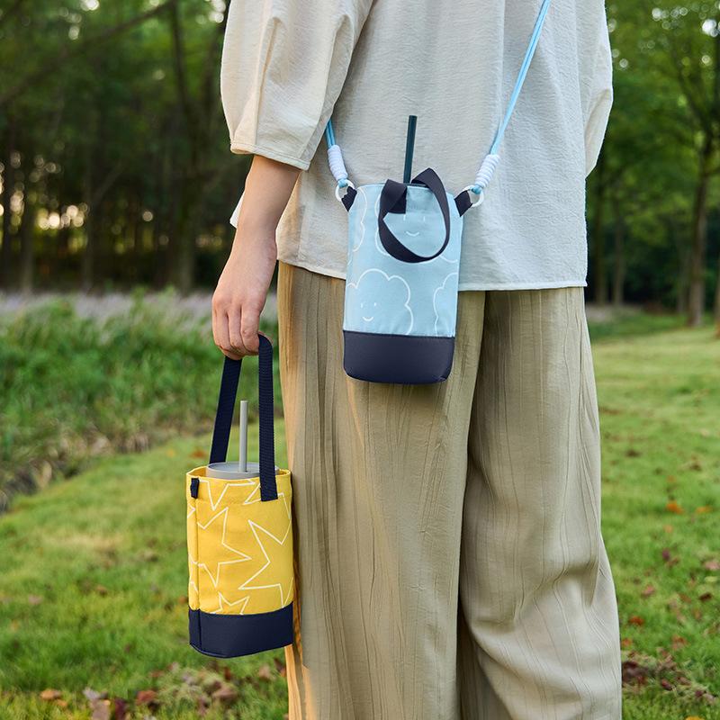 闺待帆布水杯袋保温壶套