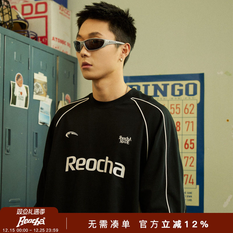 ROCA赛车纯棉国潮插肩袖长袖