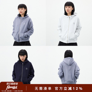 REOCHA热呈25 口配拇指洞设计感流星印花连帽卫衣 秋冬日常简约袖