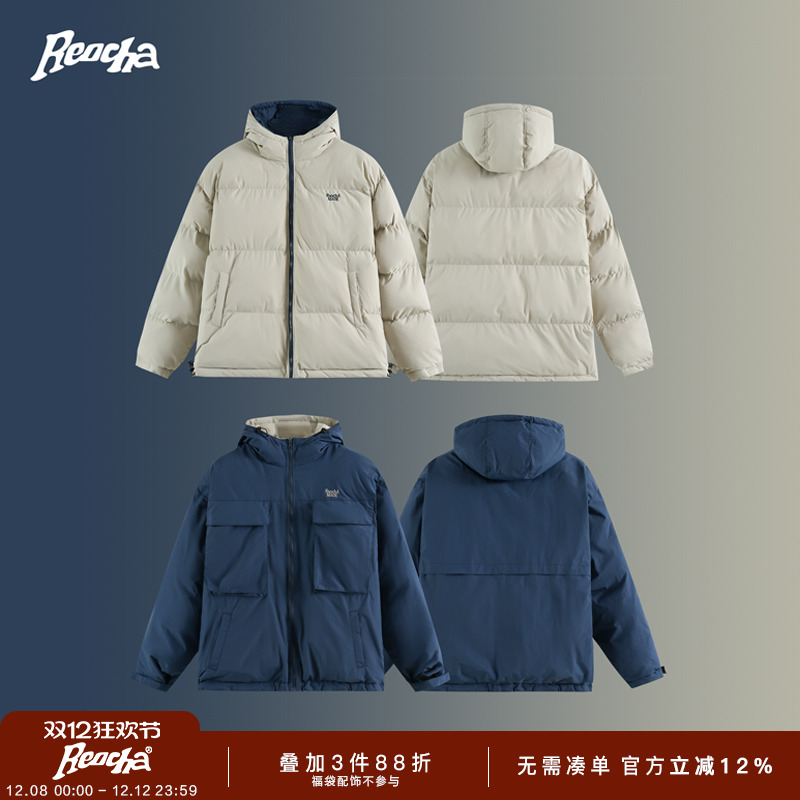 字母刺绣双面穿外套REOCHA秋冬