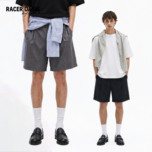 REOCHA热呈26SS「420G」轻薄透气亲肤双褶短西裤男